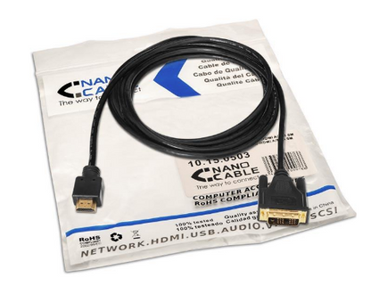 Cabo DVI Macho - HDMI Macho (3 mts) - Nanocable