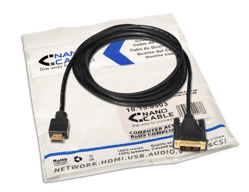 Cabo DVI Macho - HDMI Macho (3 mts) - Nanocable