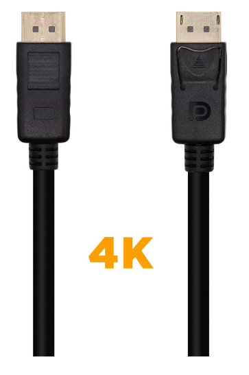 Cabo Displayport V1.2 Macho - Macho 4K 60Hz (1 metro) - AISENS