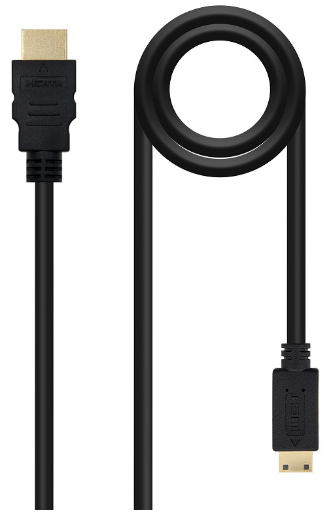 Cabo HDMI Macho - mini-HDMI (1,8 mts) - Nanocable