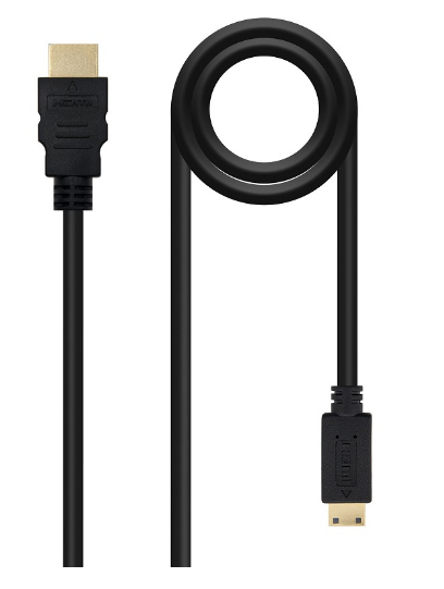 Cabo HDMI Macho - mini HDMI Macho (3 mts) - Nanocable