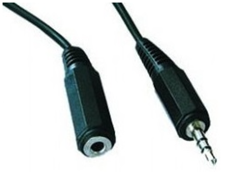 Cabo Jack 3,5mm Macho - Jack 3,5mm Femea (2 mts) - GEMBIRD