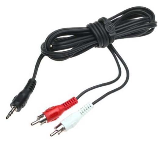 Cabo Jack 3,5mm Macho Stereo - 2 RCA Macho (5 mts)