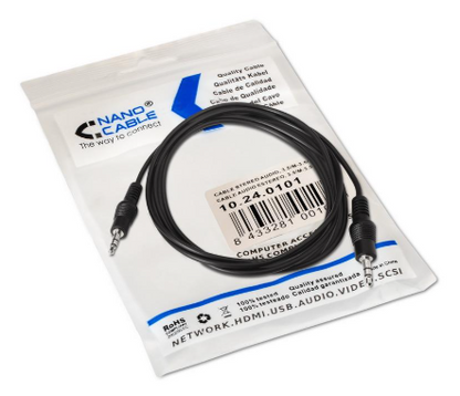 Cabo Jack 3,5mm Macho Stereo - Jack 3,5mm Macho Stereo (1,5 mts) - Nanocable