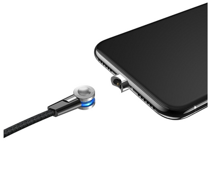 Cabo Magnético USB Macho - Lightning Macho S8 (Preto) 1,20 mts - HOCO