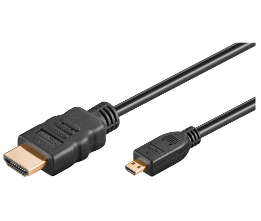 Cabo Micro HDMI - HDMI V1.4 Dourado (3 mts) - GOOBAY