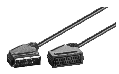 Cabo SCART Macho - SCART Femea (21 Pinos) - 2 mts