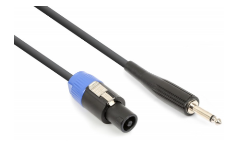 Cabo Speakon Macho - Jack 6,35mm Mono Macho (5 mts) - VONYX