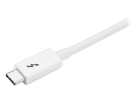 Cabo Thunderbolt Macho - Macho Branco (2 mts) - STARTECH
