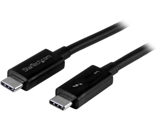 Cabo Thunderbolt Macho - Macho (1 m) Preto - STARTECH