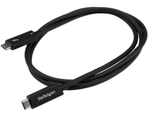 Cabo Thunderbolt Macho - Macho (1 m) Preto - STARTECH