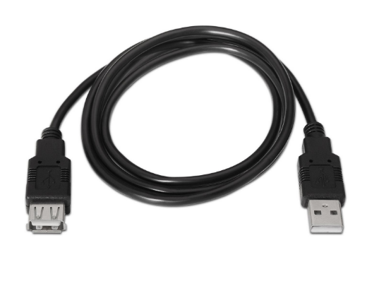 Cabo USB Macho - Fêmea (1 metro) - AISENS