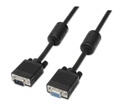 Cabo VGA D-Sub Macho - Fêmea (1,8 mts) - AISENS