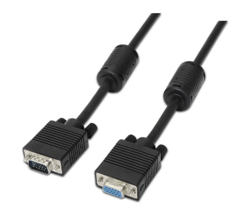 Cabo VGA D-Sub Macho - Fêmea (1,8 mts) - AISENS