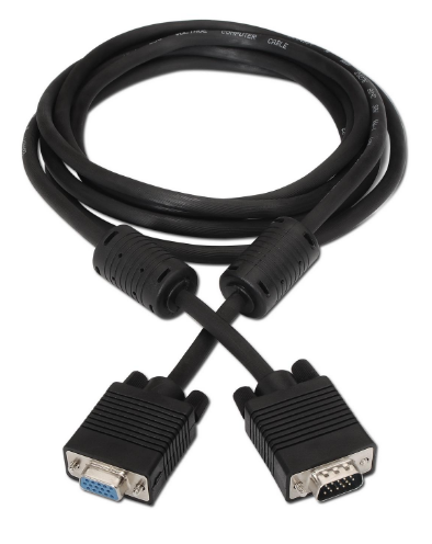 Cabo VGA D-Sub Macho - Fêmea (1,8 mts) - AISENS