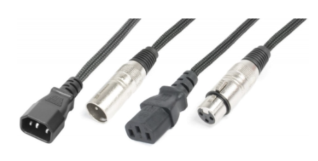 Cabo (2 em 1) Canon Macho - Canon Femea c/ Alimentação Tripolar IEC (10 mts) - Power Dynamics Connex
