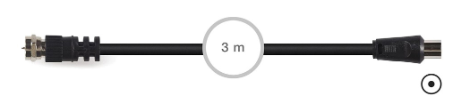 Cabo de Antena F - Antena TV (3 mts) - FONESTAR