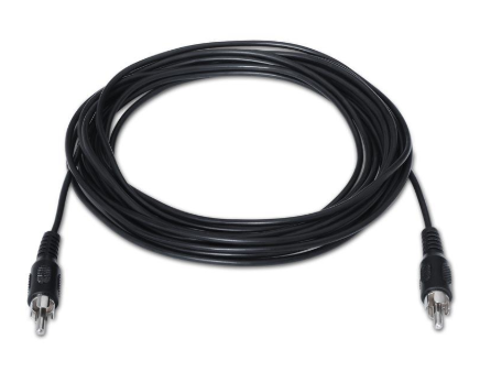 Cabo de Áudio 1 RCA Macho - 1 RCA Macho (5 mts) Preto - NANOCABLE
