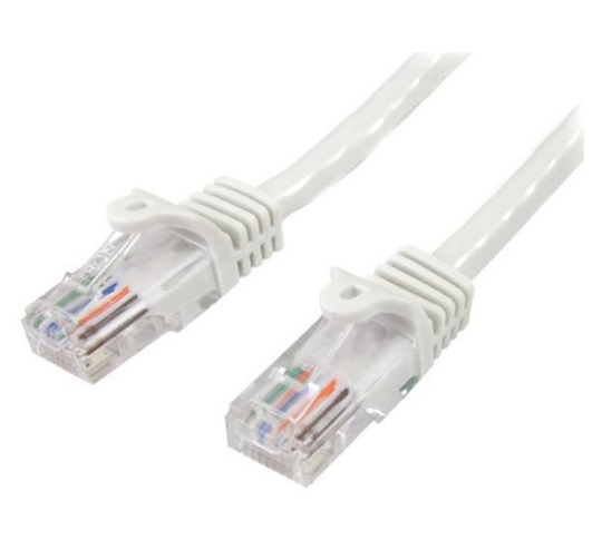 Cabo de Rede RJ45 Cat5e UTP Branco (20cm)