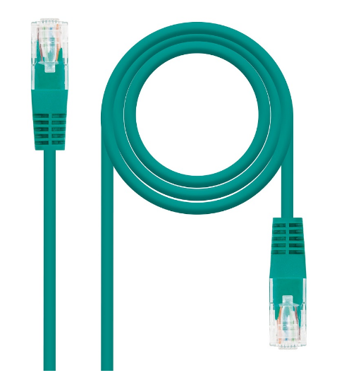 Cabo de Rede RJ45 Cat6e U/UTP Verde (50cm) - Nanocable