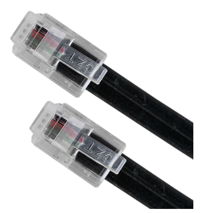 Cabo de Telefone RJ11 Preto (2 mts) - AISENS