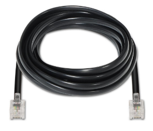 Cabo de Telefone RJ11 Preto (2 mts) - AISENS