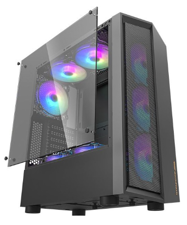 Caixa ATX p/ PC Melody (Preto) - DARKFLASH