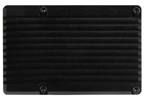 Caixa Alumínio Resistente c/ 2 Ventoinhas "BLOCK ACTIVE" p/ Raspberry Pi 4