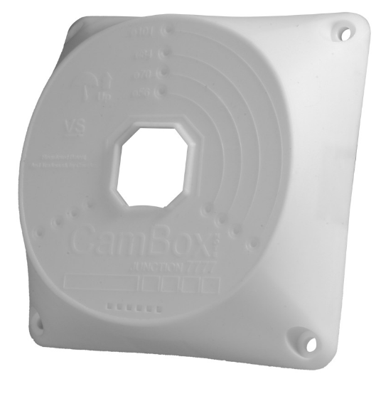 Caixa de Conexões p/ Câmaras Domo (Branco) - CAMBOX