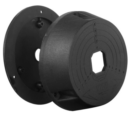 Caixa de Conexões p/ Câmaras Domo (Preto) - CAMBOX