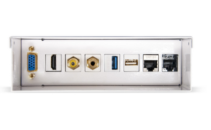 Caixa de Junção c/ Portas VGA + HDMI + JACK 3.5 + RCA + 2x USB + 2x RJ45 (Branco) - NANOCABLE