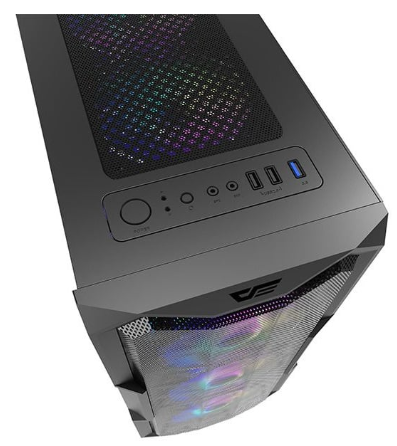 Caixa p/ PC ATX Aquarius (Preto) - DARKFLASH