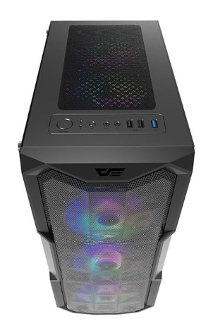 Caixa p/ PC ATX Aquarius (Preto) - DARKFLASH