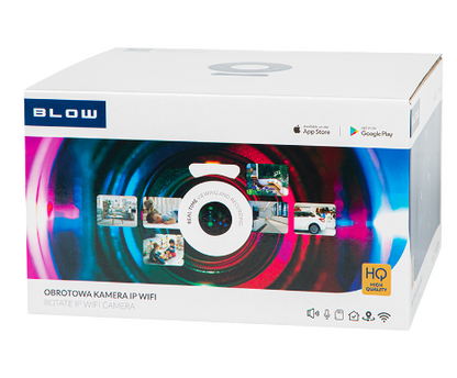 Câmara de Vigilância IP PTZ 3MP Wi-Fi c/ Megafone - BLOW
