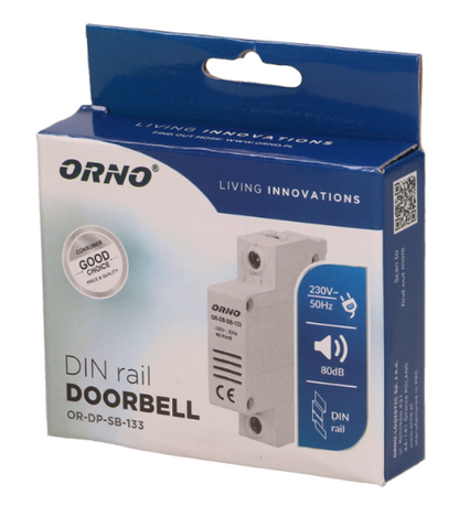 Campainha p/ Calha DIN 5W 220V 80dB - ORNO