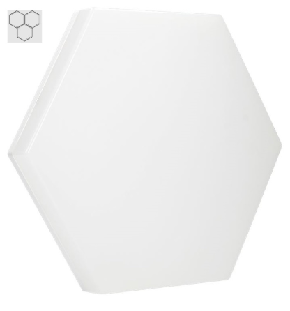 Candeeiro Plafon Hexágonal em LED "EXTRA-SLIM" 24W 4000K 2000Lm - ORNO