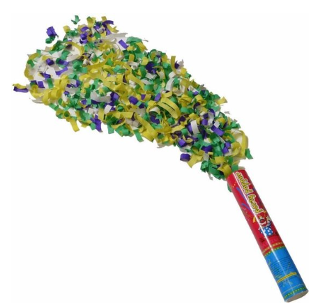 Canhão Lança Confetis (25cm) p/ Festas, Aniversários, ...