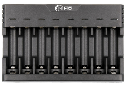 Carregador de Pilhas 8 Canais AA / AAA - NIMO