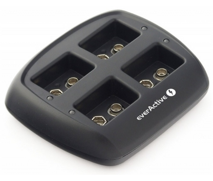 Carregador p/ 1-4 Pilhas 9V NiMH - everActive