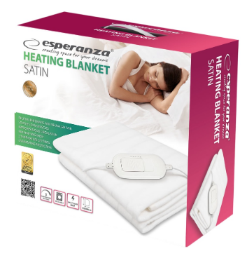 Cobertor Eléctrico Cetim (Branco) - ESPERANZA
