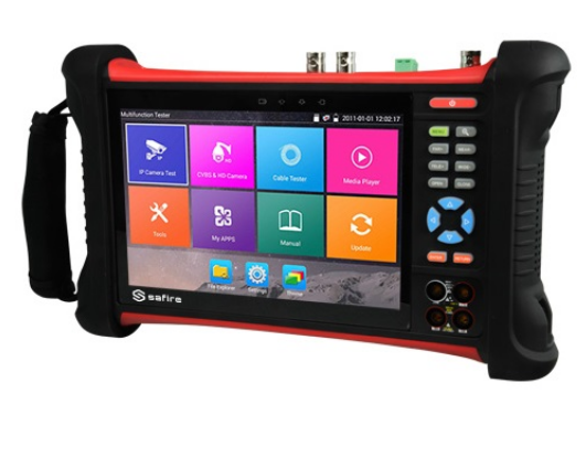 Comprovador CCTV Multifunções 4K (Ecrã LCD 7" Táctil) c/ Multímetro e Wi-Fi