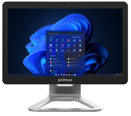 Computador All-In-One Tátil 16.1" FHD N5095 4GB DDR4 / 128GB SSD + Win 11 Pro (Branco) - PRIMUX
