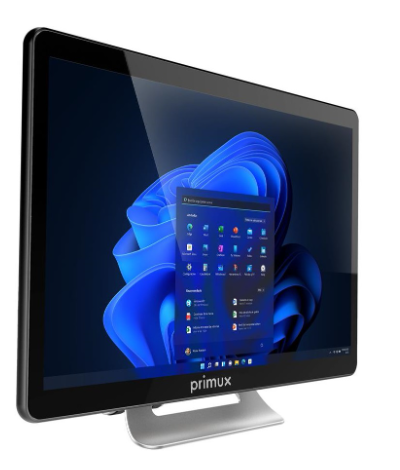 Computador All-In-One Tátil 21.5" FHD N5095 4GB DDR4 / 128GB SSD + Win 11 Pro (Preto) - PRIMUX