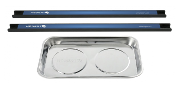 Conjunto de 2 Barras Magnéticas p/ Ferramentas + 1 Taça Magnética - HOGERT
