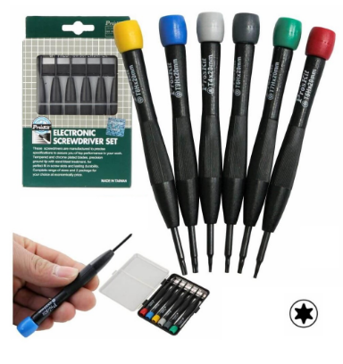 Conjunto de 6 Chaves Precisão Torx - Proskit