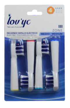 Conjunto p/ Escova de Dentes Elétrica Oral B Trizone (4 Recargas) - LOV´YC