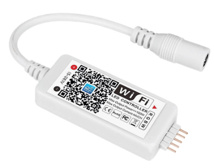 Controlador RGB/RGB+W 12/24VDC WiFi (Android e iOS)
