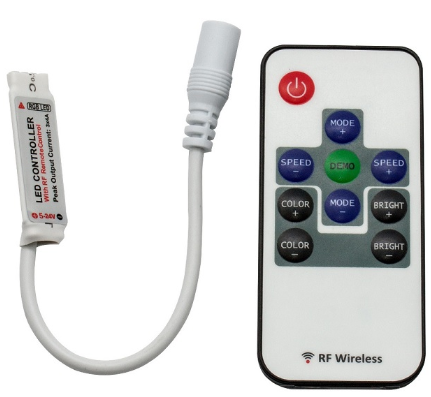 Controlador RGB s/ Fios (19 Funções) p/ Fita LEDs