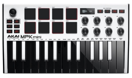 Controlador de Teclado Mini MK3 (Branco) - AKAI