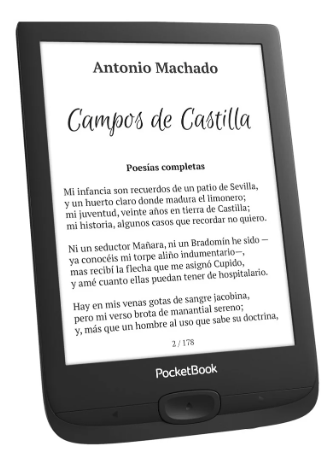 E-Book Basic Lux 4 Ereader 6" 8GB (Preto) - POCKETBOOK